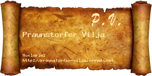 Praunstorfer Vilja névjegykártya